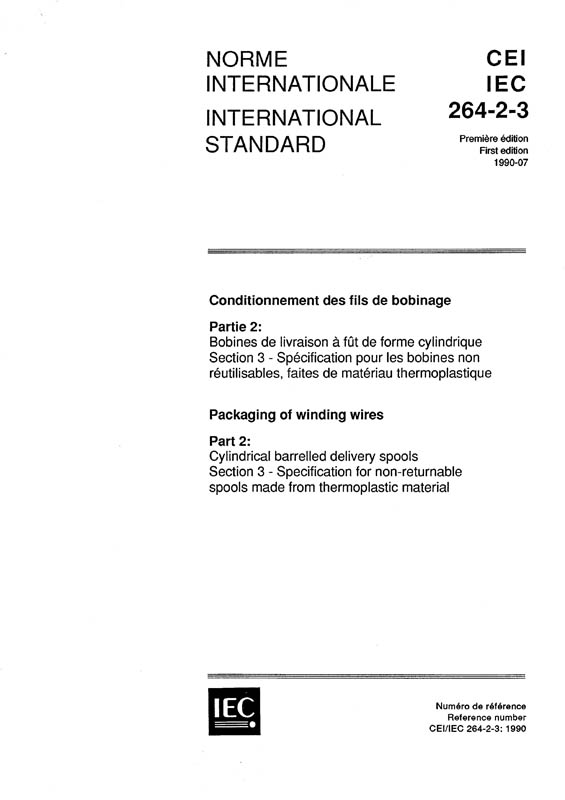 Cover IEC 60264-2-3:1990